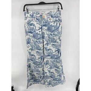 Wrangler Wanderer 622 High Rise Flare Sea Nautical Cowgirl Jeans